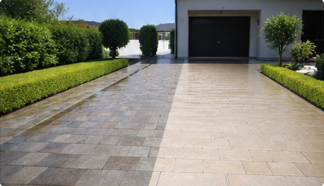 Vorher/Nachher: Beispiel 4 – Terrassenreinigung